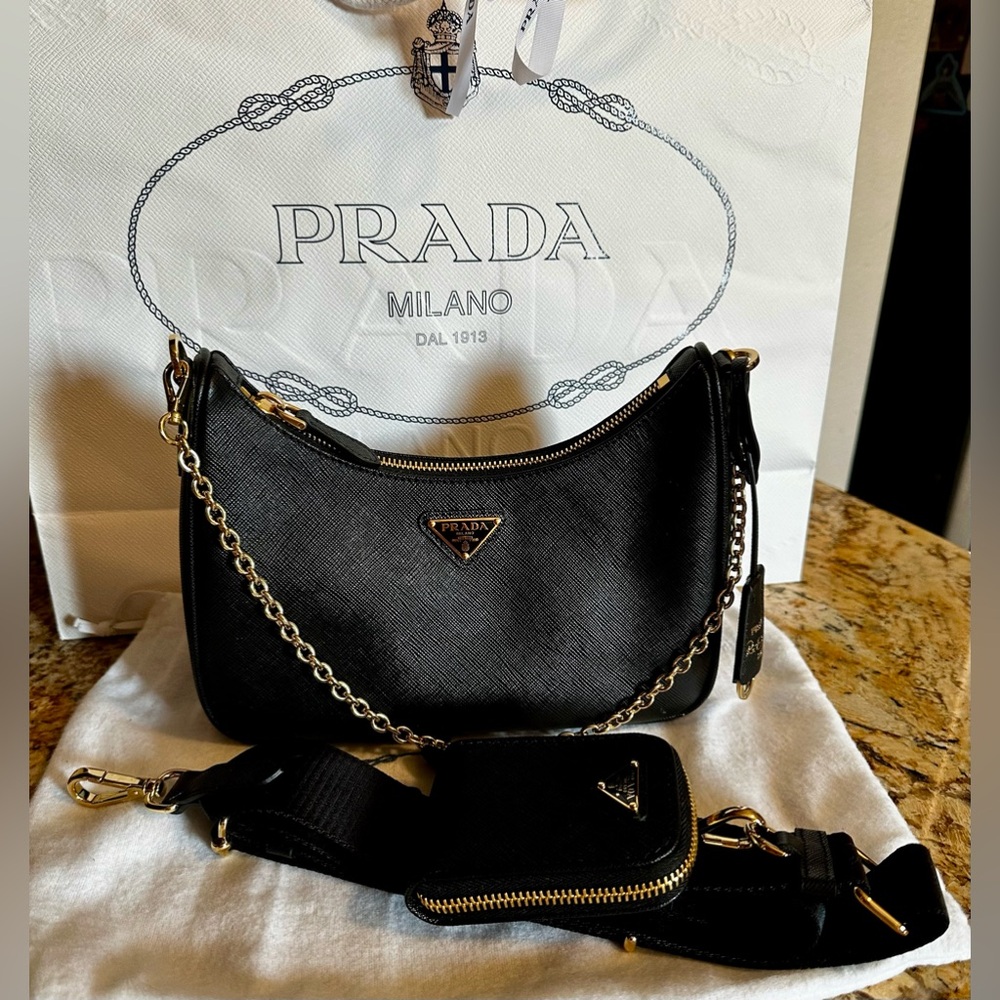 Prada Re-Edition 2005 Re-Nylon Black Purse Bag